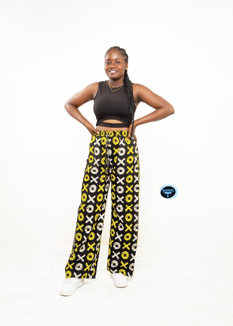 Manuel Fashion Vibrant XOXO Wide-Leg Palazzo Pants